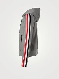 Cotton Hoodie With Stripe