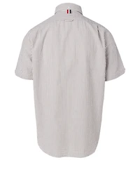 Cotton Seersucker Short-Sleeve Shirt