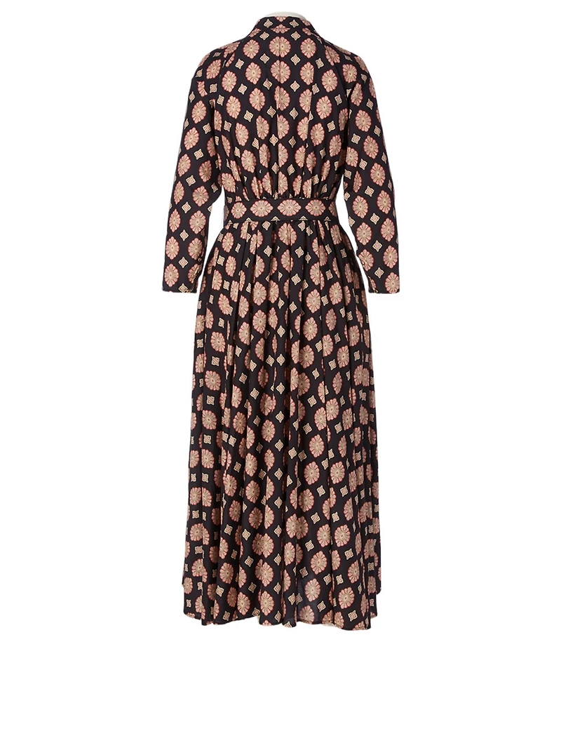 Melilla Midi Dress Tile Print