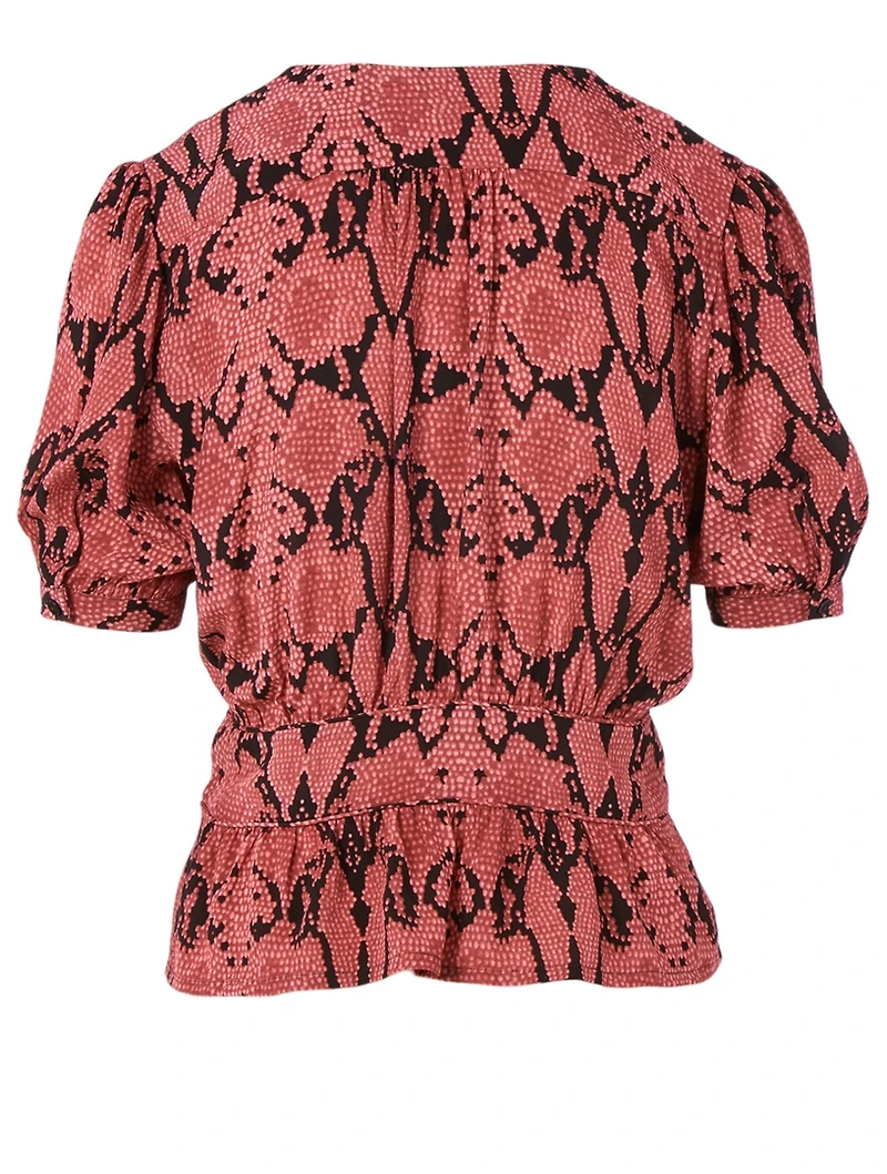 Cleo Top Animal Print