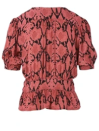 Cleo Top Animal Print