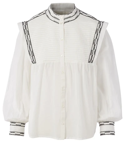 Mousse Embroidered Top