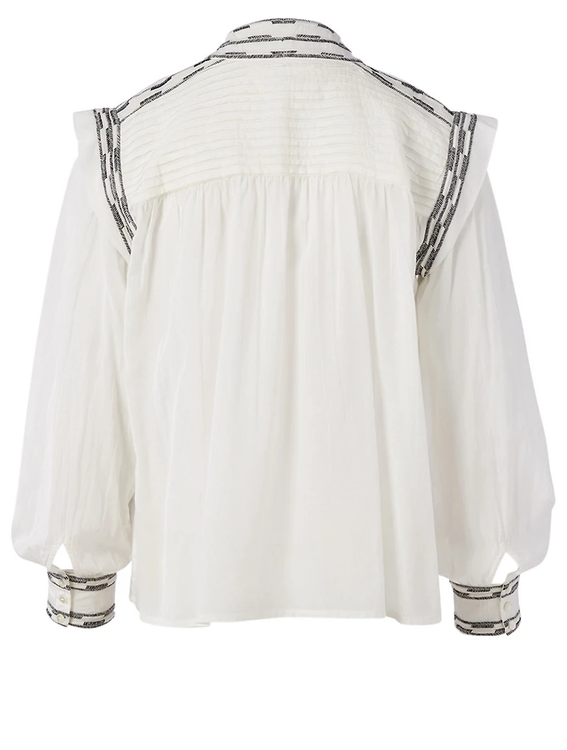Mousse Embroidered Top