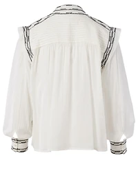 Mousse Embroidered Top