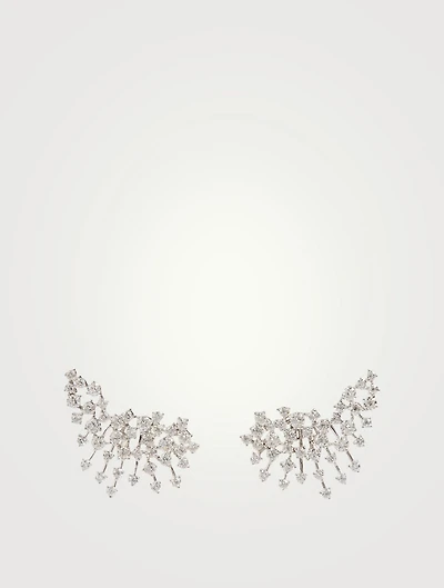 Luminus 18K White Gold Earrings With Diamonds