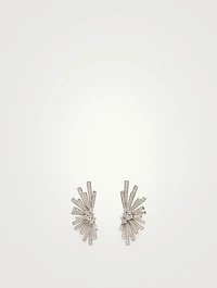 Labyrinth 18K White Gold Earrings With Diamonds