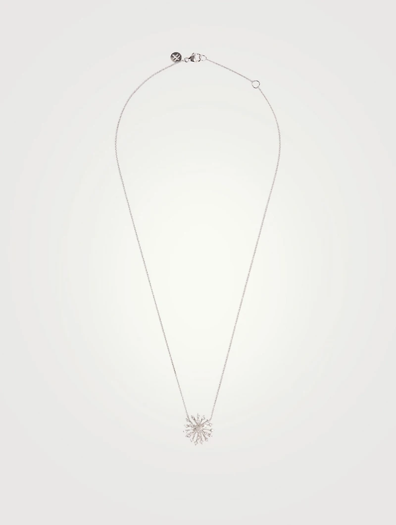 Luminus 18K White Gold Necklace With Diamonds