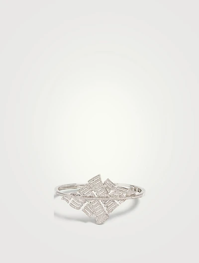 Labyrinth 18K White Gold Bracelet With Diamonds