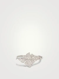 Labyrinth 18K White Gold Bracelet With Diamonds