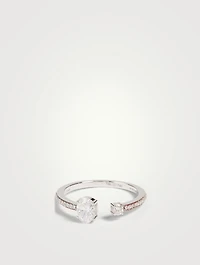 Spectrum 18K White Gold Ring With Diamonds