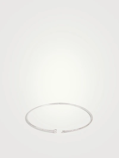Spectrum 18K White Gold Choker Necklace With Diamonds