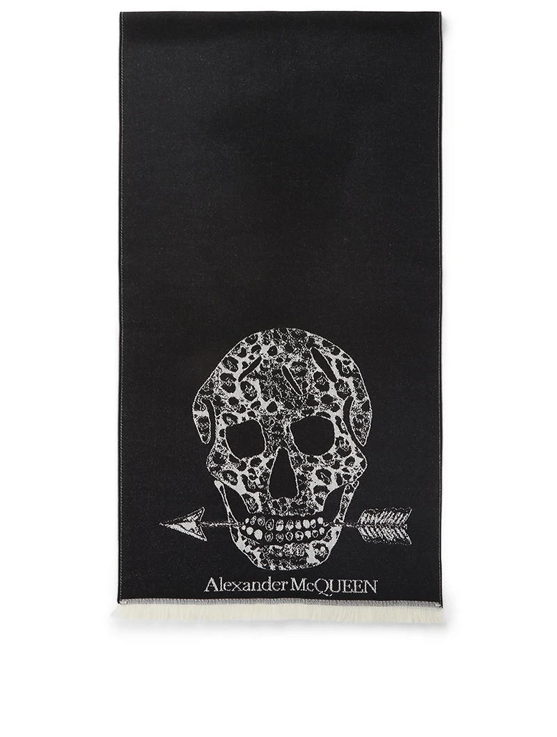Wool Arrow Skull Scarf