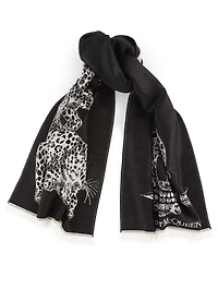 Wool Arrow Skull Scarf