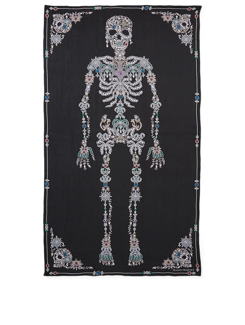 Silk Treasure Skeleton Scarf