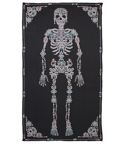 Silk Treasure Skeleton Scarf