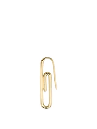 18K Gold Paper Clip Earring
