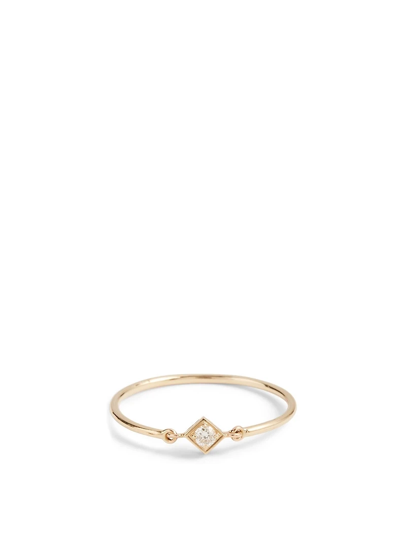 Don't Box Me In 18K Gold Ring With Diamond