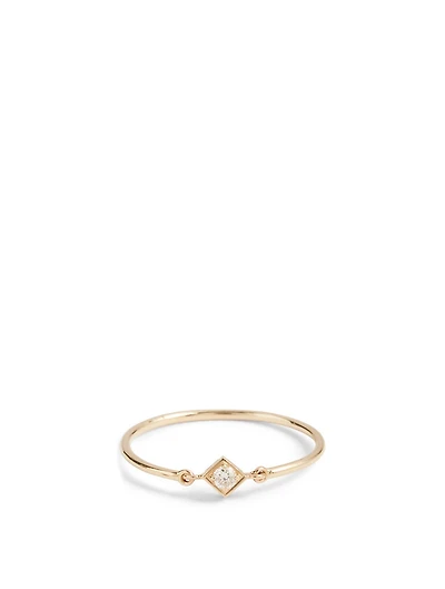 Don't Box Me In 18K Gold Ring With Diamond