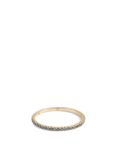 18K Gold Infinite Ring With Diamonds