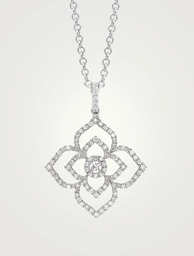 Aurora 18K Gold Pendant Necklace With Diamonds