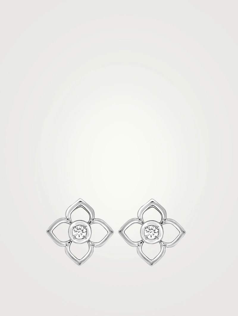 Aurora 18K White Gold Earrings With Diamonds