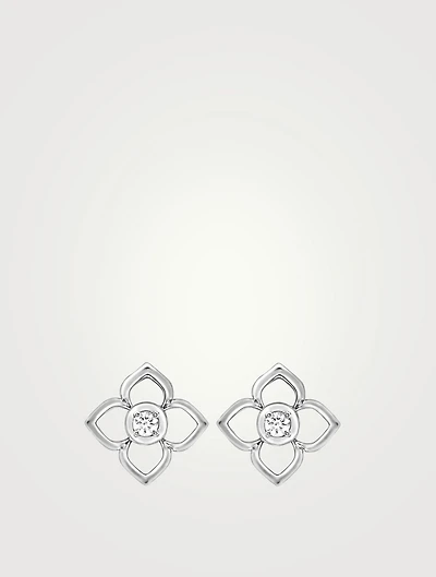 Aurora 18K White Gold Earrings With Diamonds