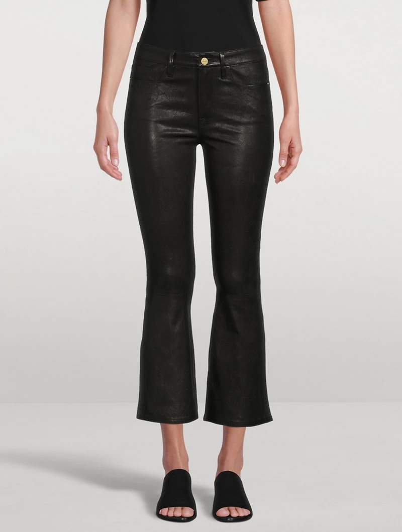 Le Crop Mini Leather Pants