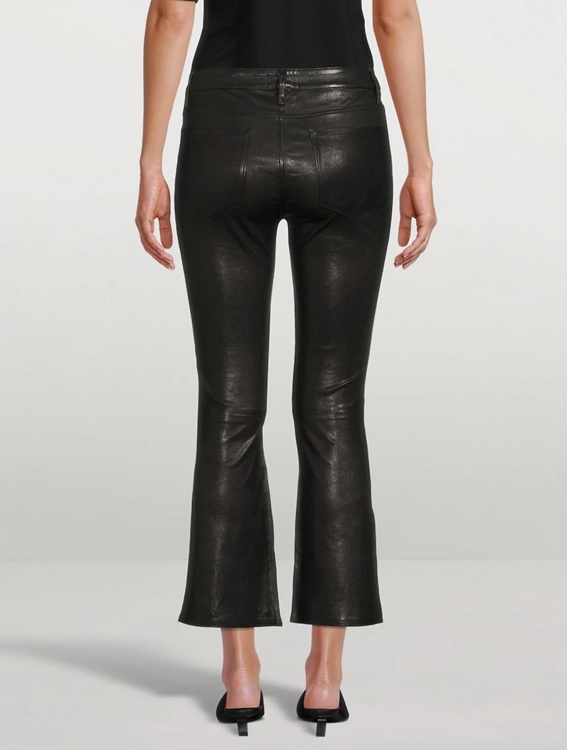 Le Crop Mini Leather Pants