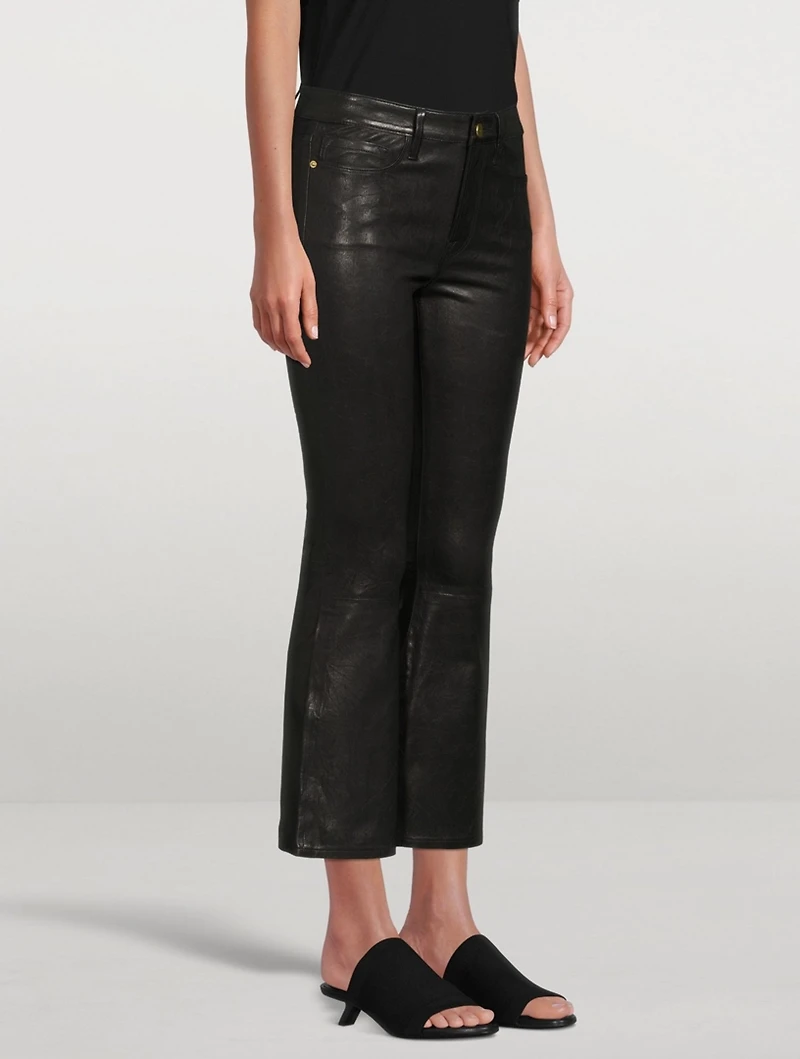 Le Crop Mini Leather Pants