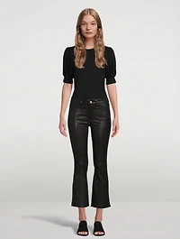 Le Crop Mini Leather Pants