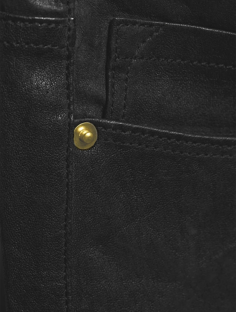 Le Crop Mini Leather Pants
