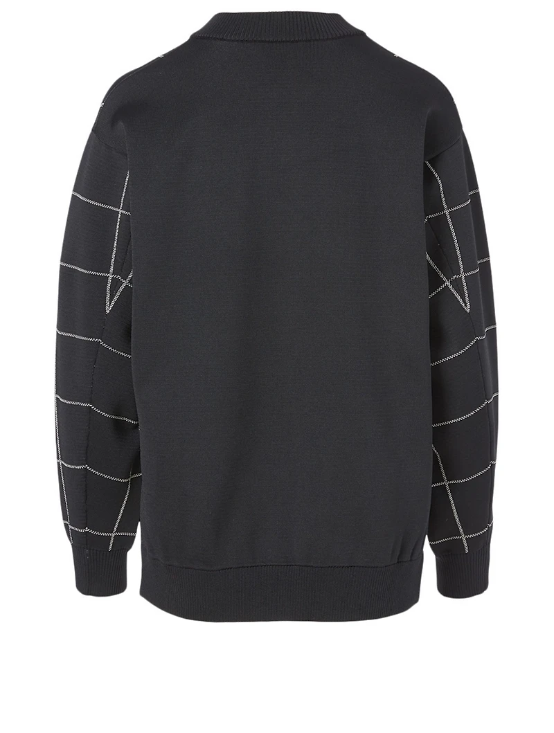 Bomber Jacket Window Pane Print