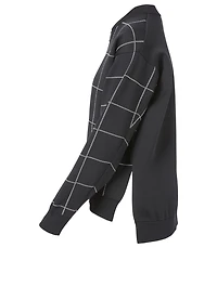 Bomber Jacket Window Pane Print