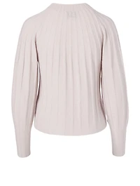Wool And Cashmere Ribbed Sweater