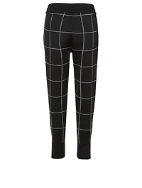 Jogger Pants Window Pane Print