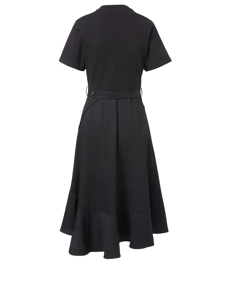 Wool Combo T-Shirt Dress