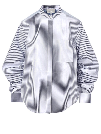 Cotton-Blend Shirt Striped Print