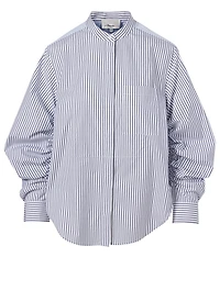 Cotton-Blend Shirt Striped Print