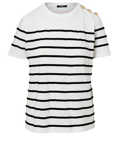 Cotton T-Shirt Striped Print