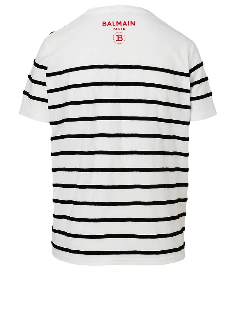 Cotton T-Shirt Striped Print
