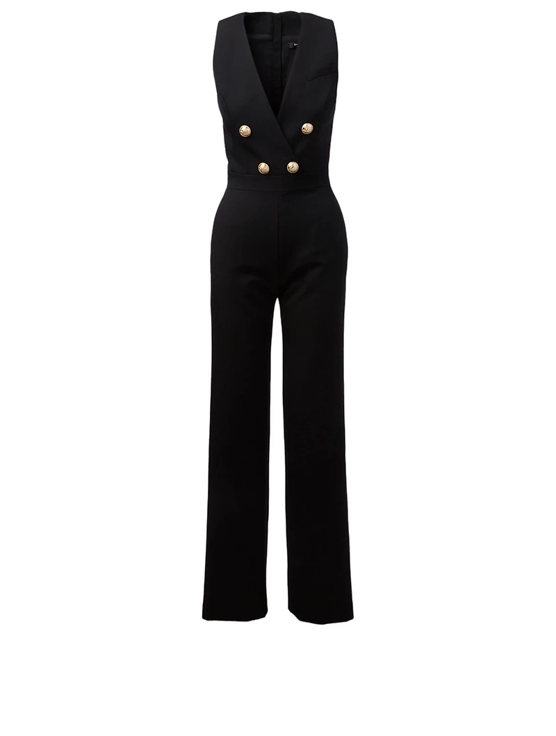 Wool Sleeveless Jumpsuit