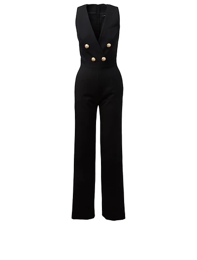 Wool Sleeveless Jumpsuit