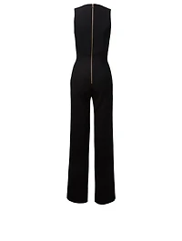 Wool Sleeveless Jumpsuit