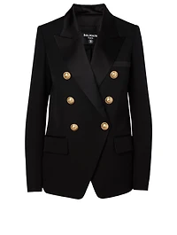 Wool Oversized Double-Breasted Blazer