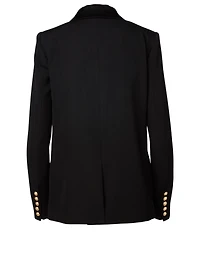 Wool Oversized Double-Breasted Blazer