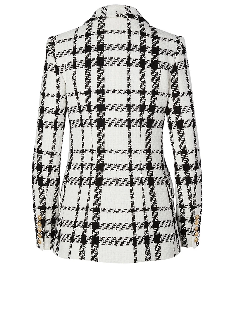 Tweed Oversized Double-Breasted Blazer