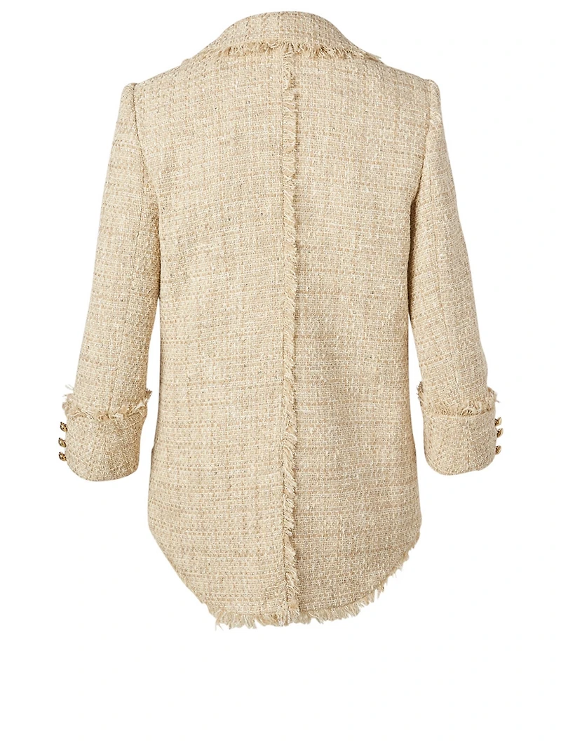 Tweed Double-Breasted Blazer