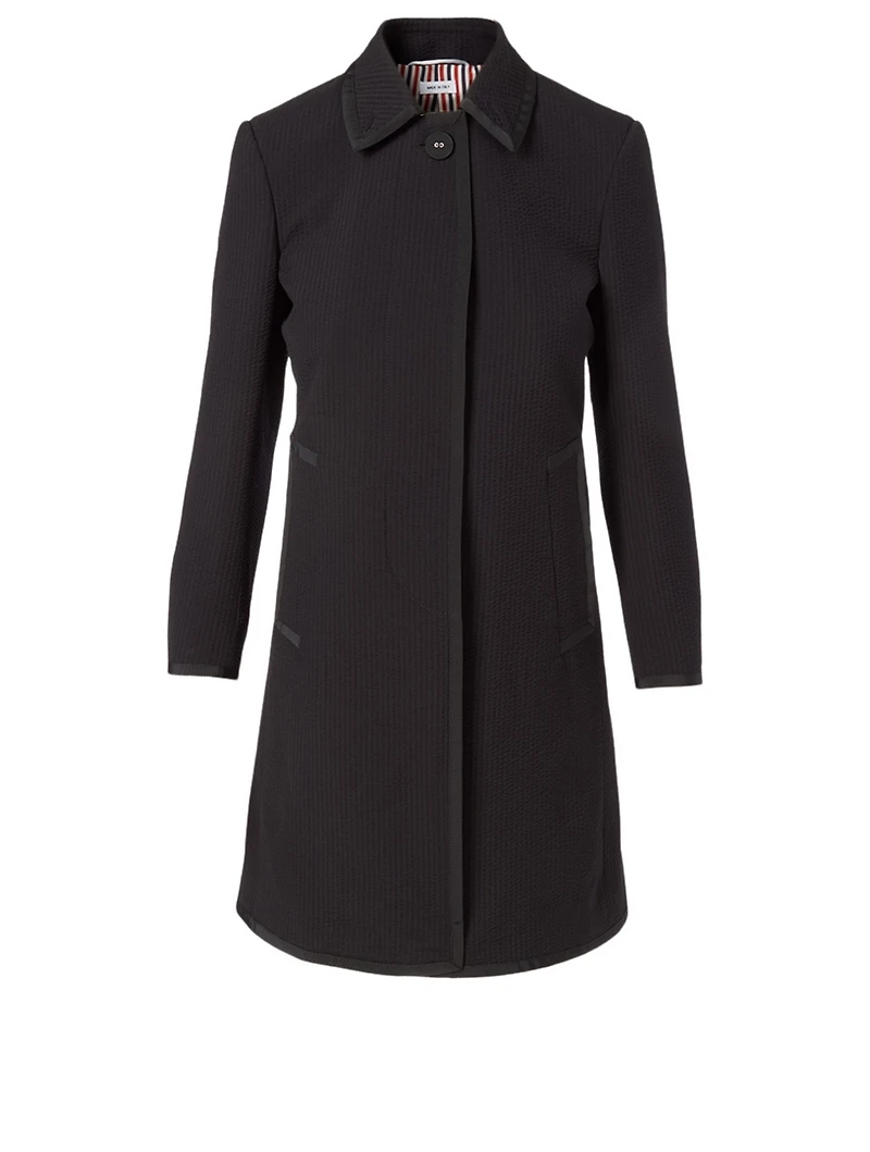 Wool Seersucker Coat