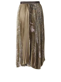 Pleated Midi Skirt