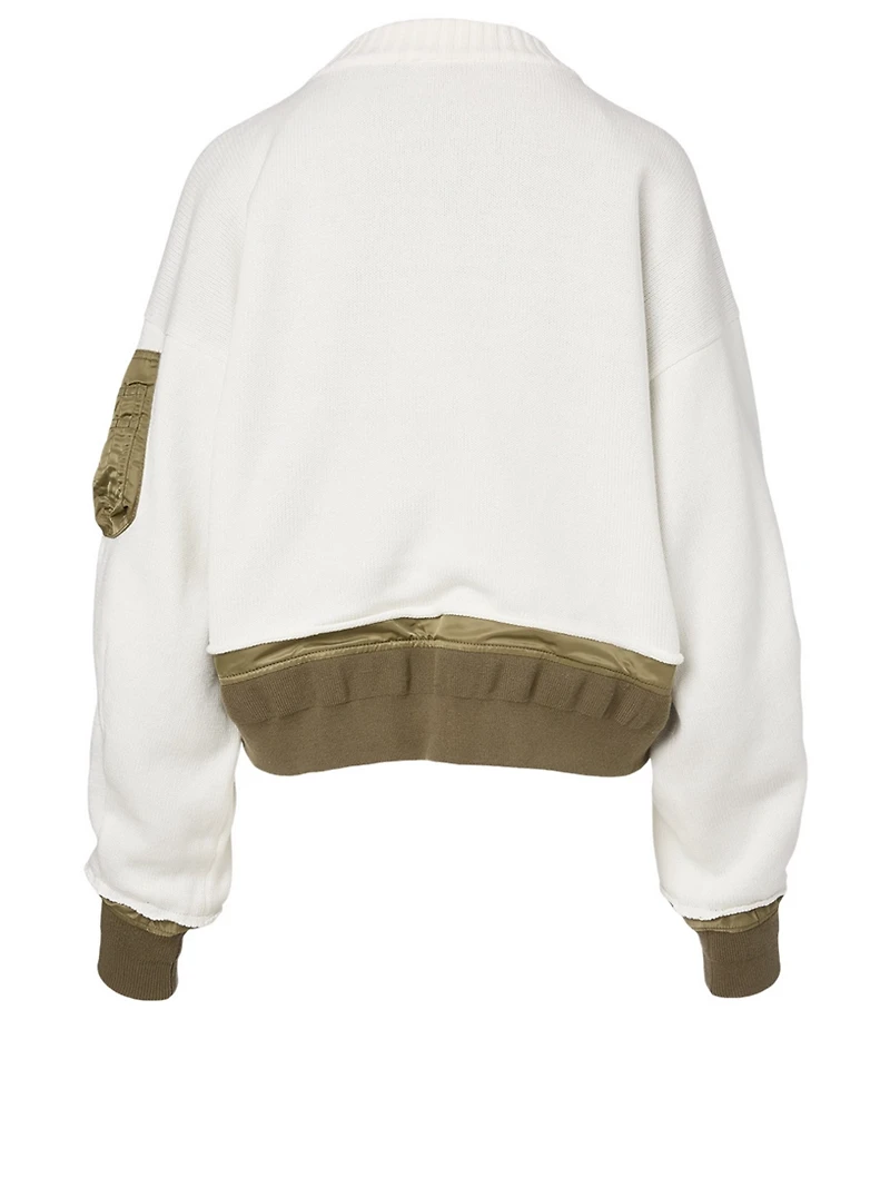 Cotton-Blend Zip Jacket